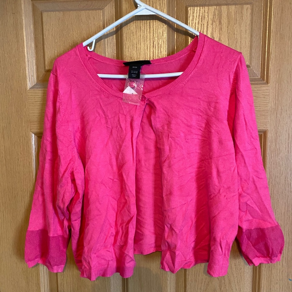 Pink lane Bryant over the shoulder cover